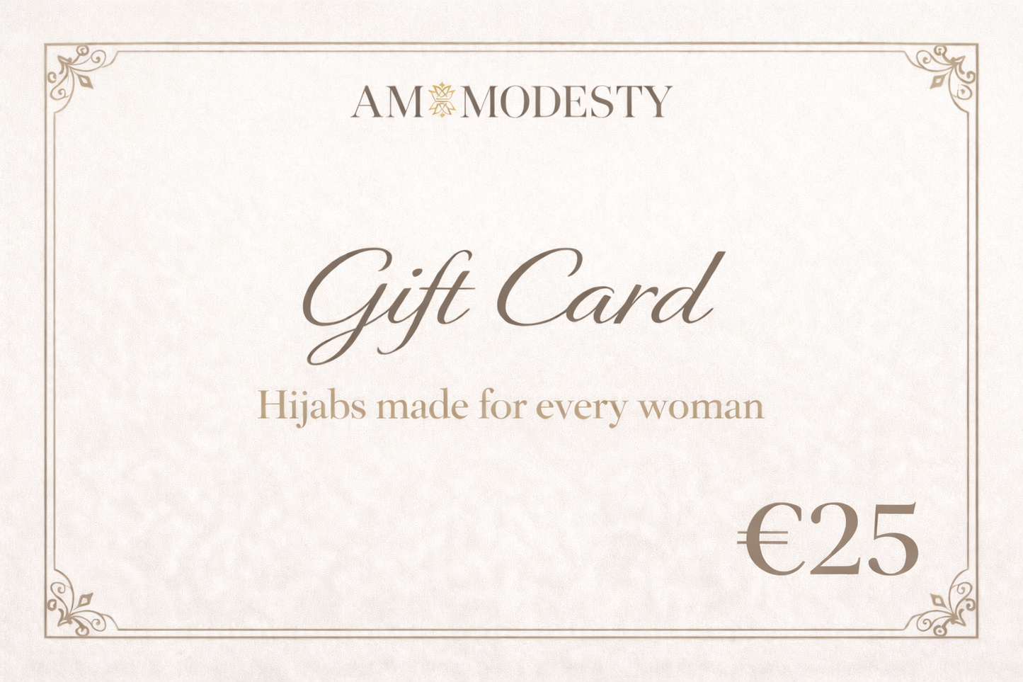 AM Modesty Cadeaubon