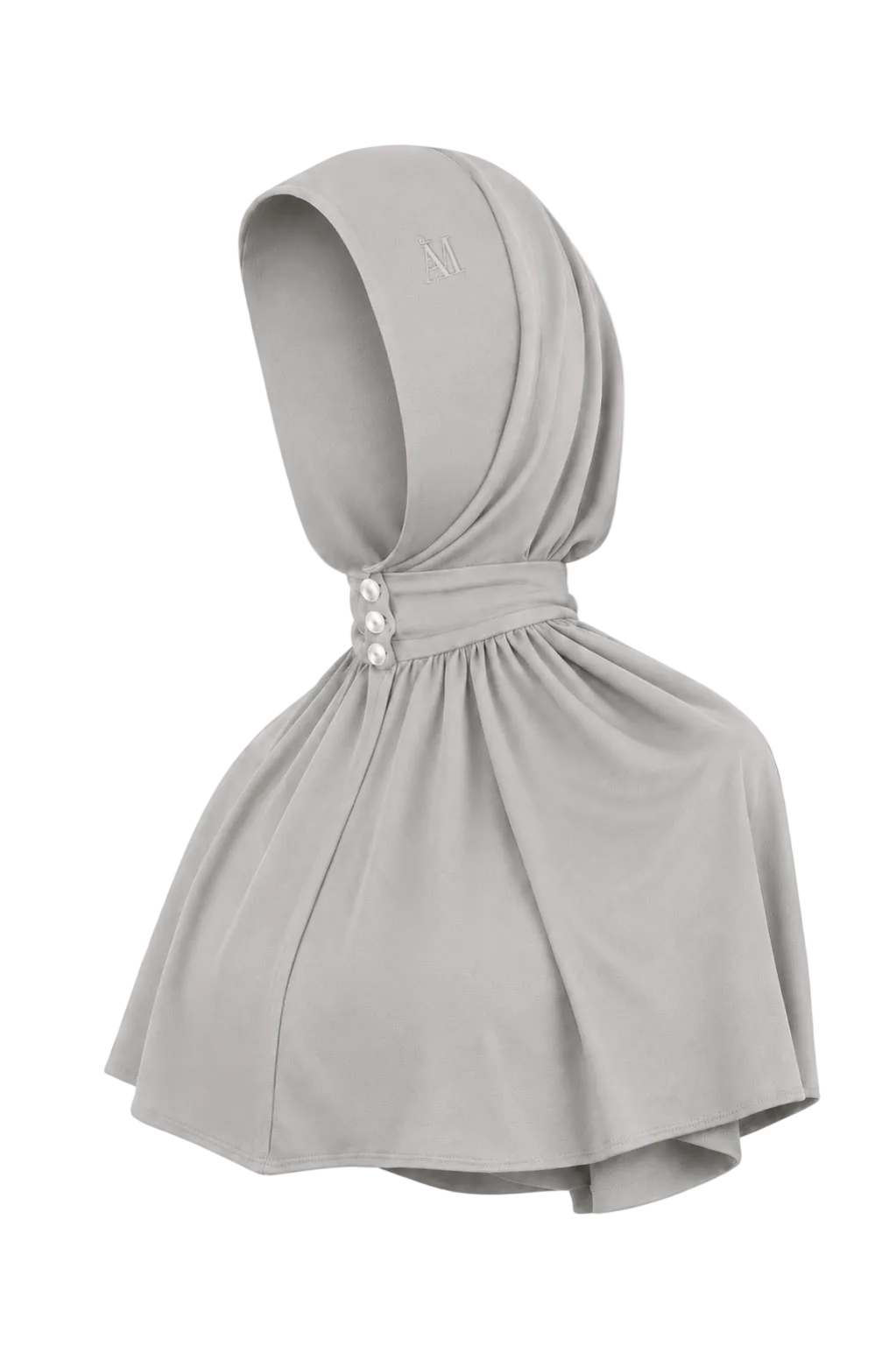 Bamboo Jersey Instant Hijab - Light Grey