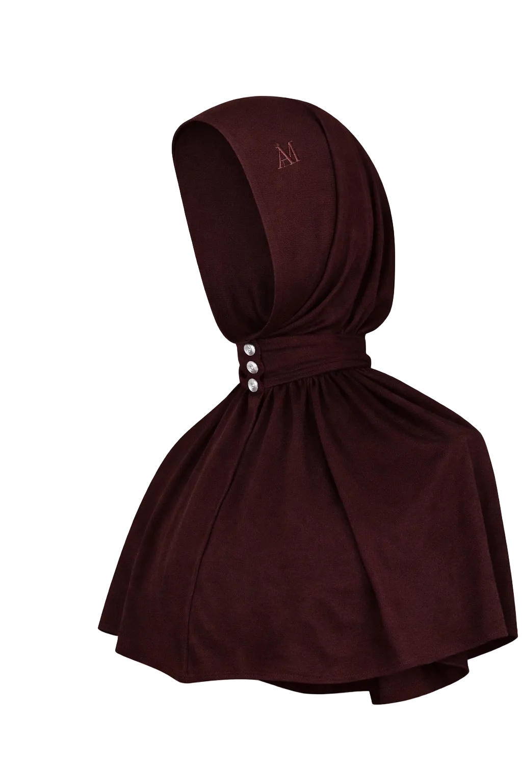 Bamboo Jersey Instant Hijab - Burgundy