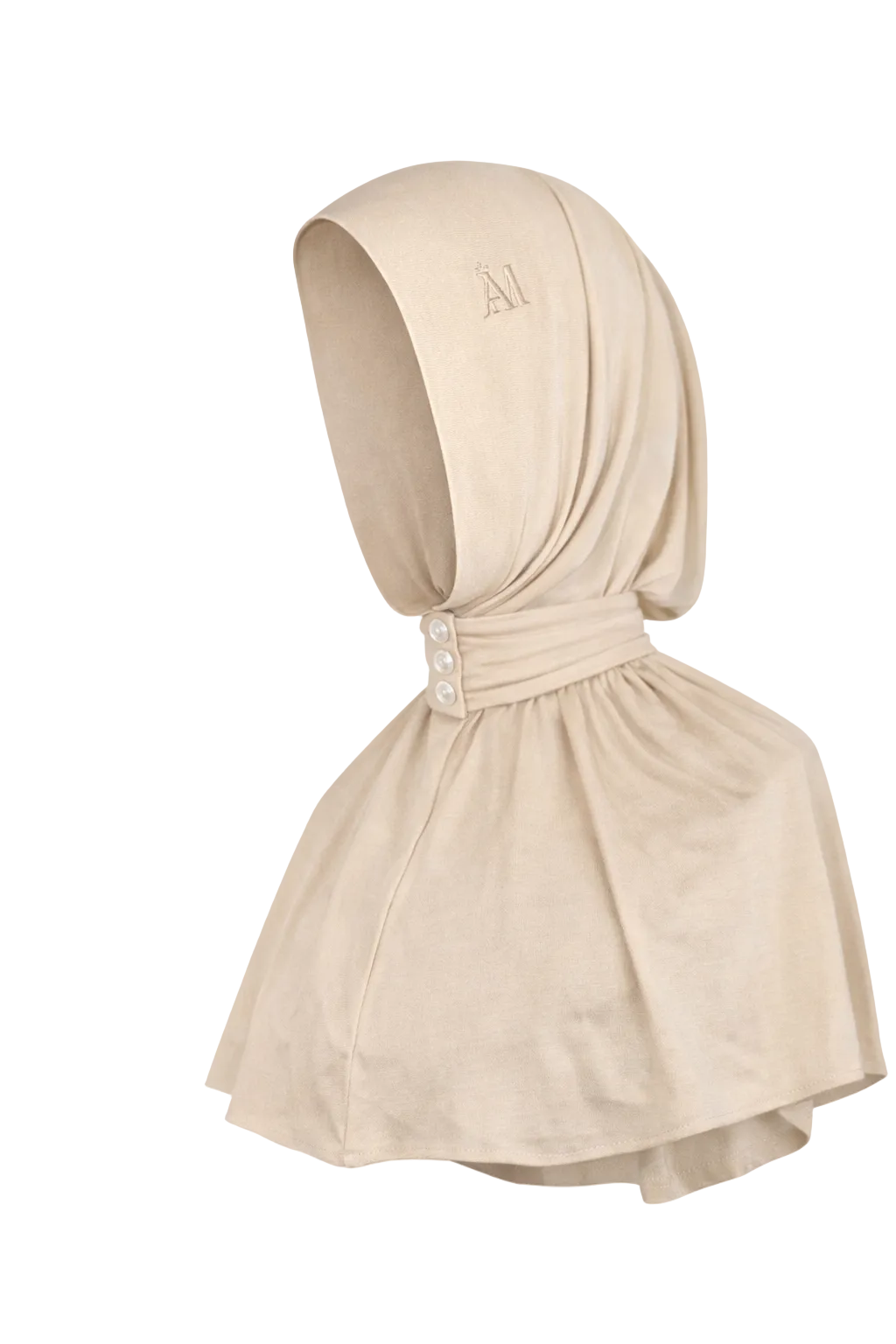 Bamboo Jersey Instant Hijab - Butter Beige