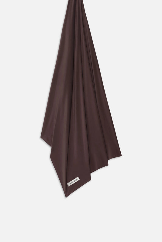 Liquid Jersey Sjaal - Dark Brown