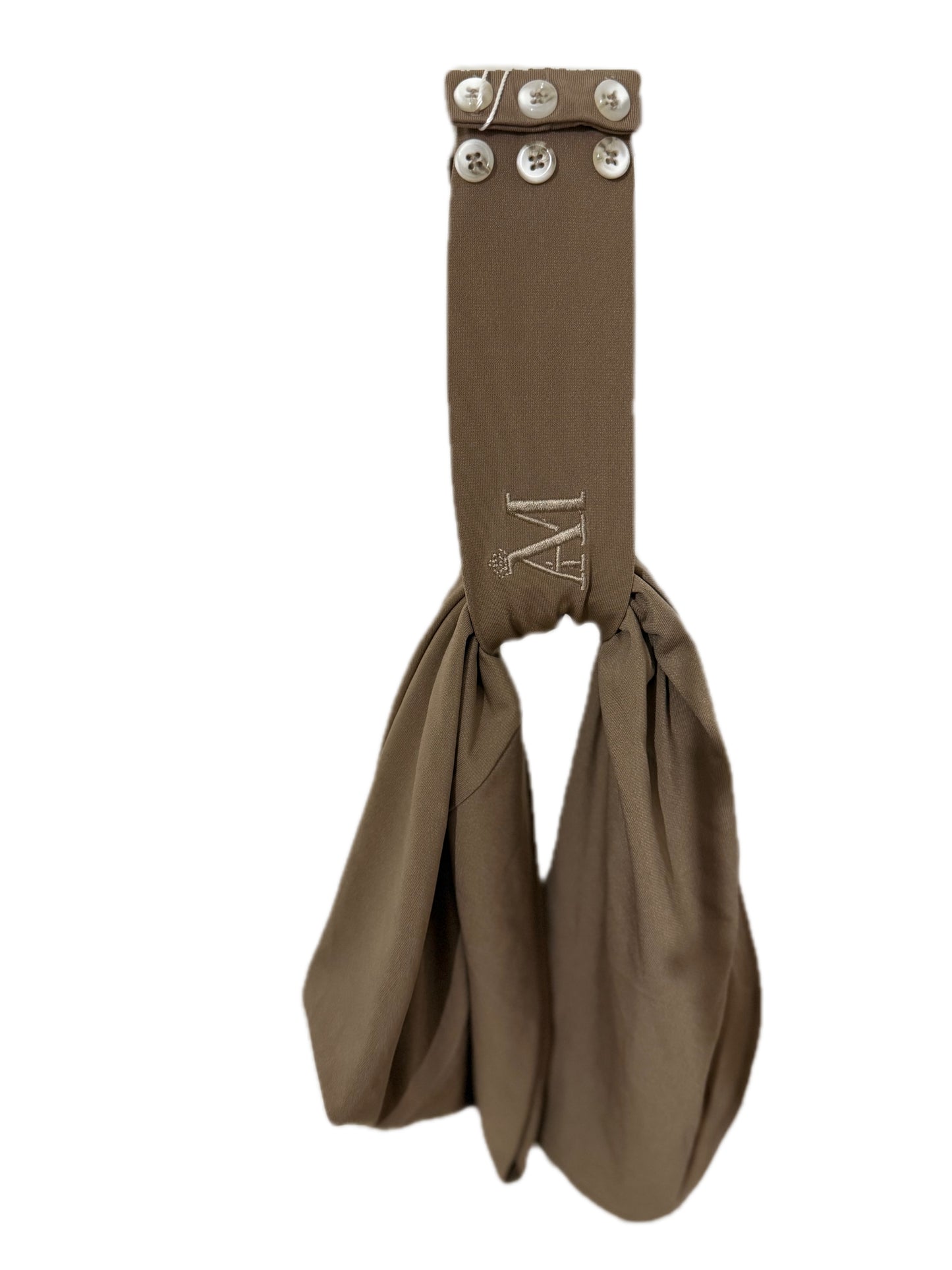 Sofort-Hijab mit 6 Knöpfen – Nude