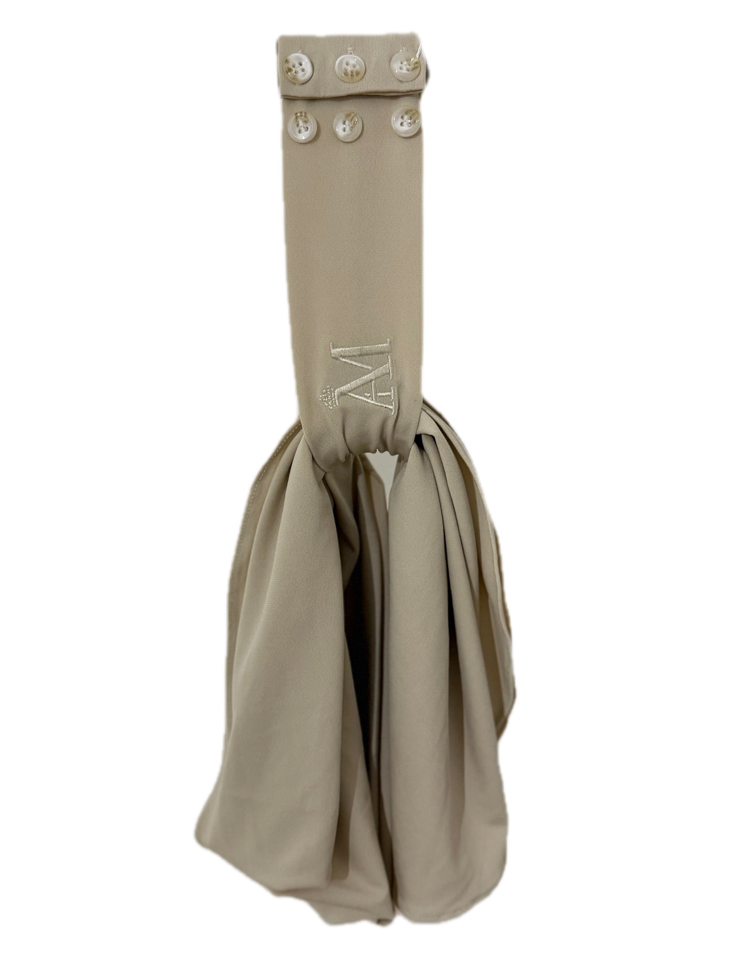 INSTANT HIJAB 6 BUTTONS - LIGHT CLAY