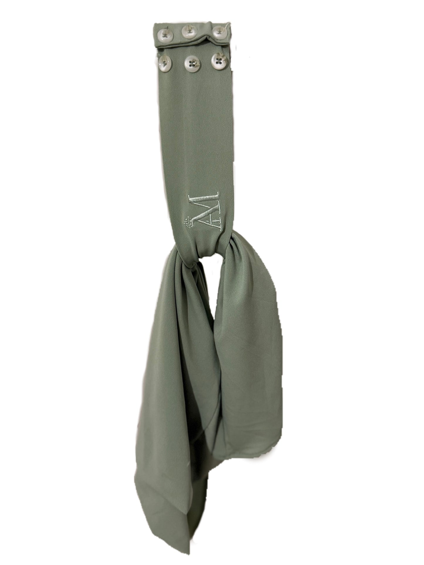INSTANT HIJAB 6 BUTTONS - SAGE GREEN
