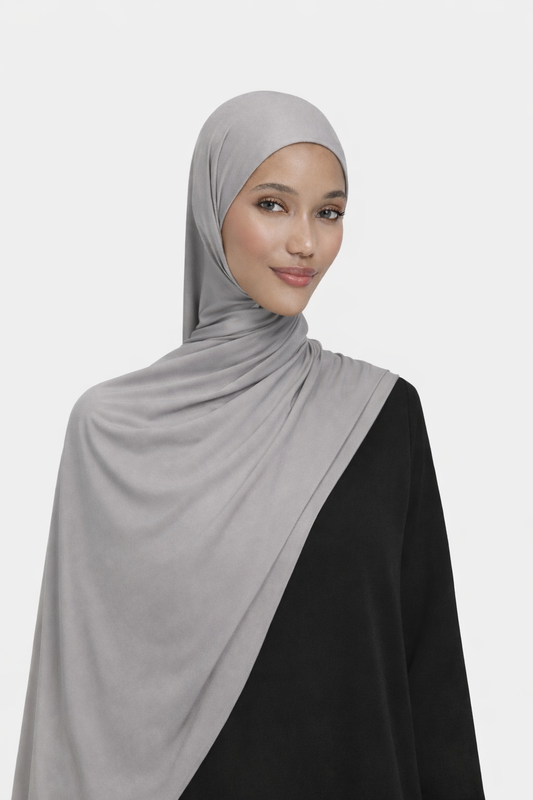 Liquid Jersey Sjaal - Ash Grey