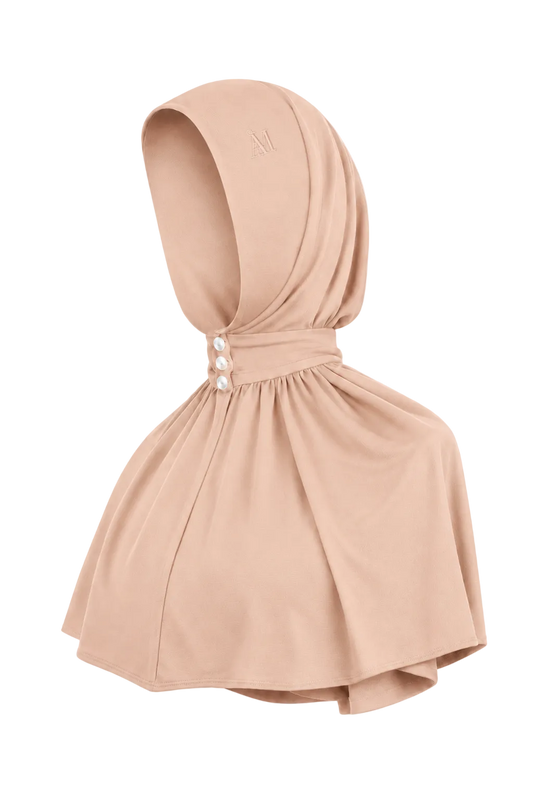 Bamboo Jersey Instant Hijab - Light Peach