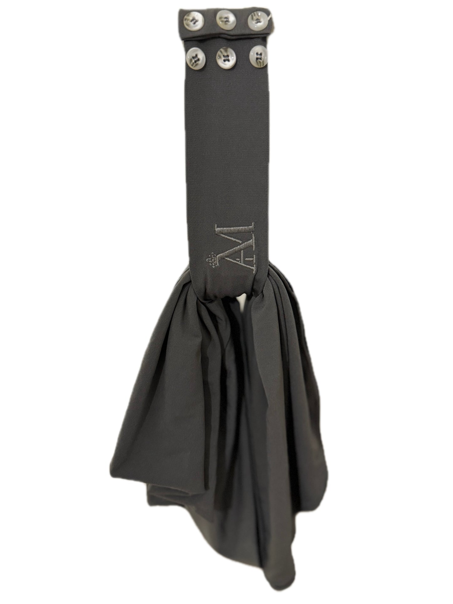 INSTANT HIJAB 6 BUTTONS - ANTHRACITE