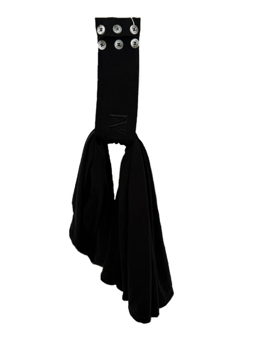 INSTANT HIJAB 6 BUTTONS - BLACK PANTHER