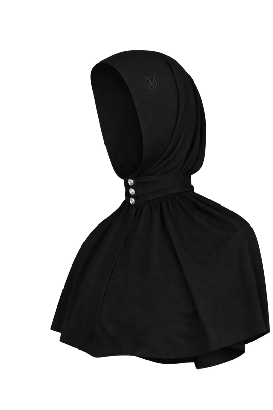 Bamboo Jersey Instant Hijab - Black Panther