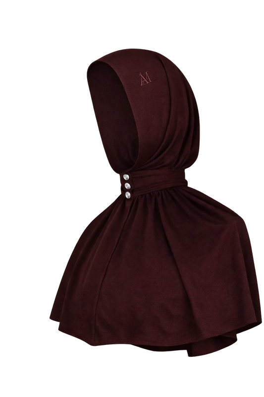 Bamboo Jersey Instant Hijab - Burgundy