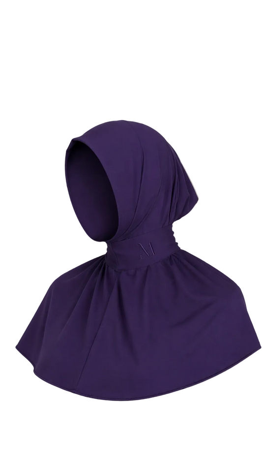 INSTANT HIJAB 6 BUTTONS - BURNED PURPLE