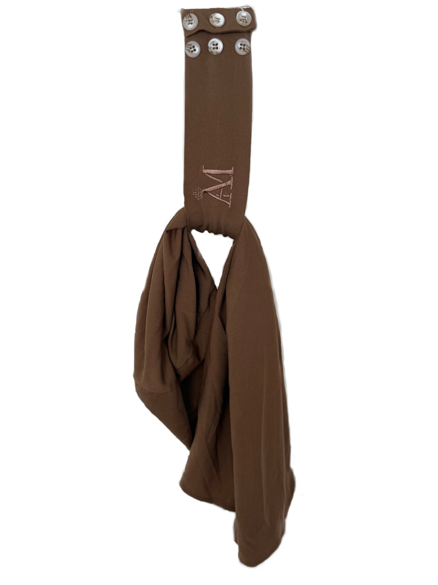 INSTANT HIJAB 6 BUTTONS - CARAMEL