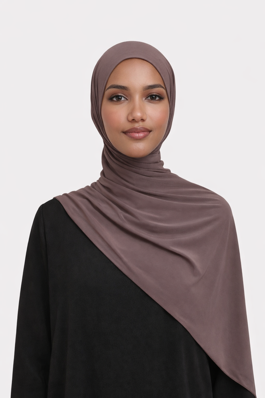Liquid Jersey Sjaal - Soft Mauve Taupe