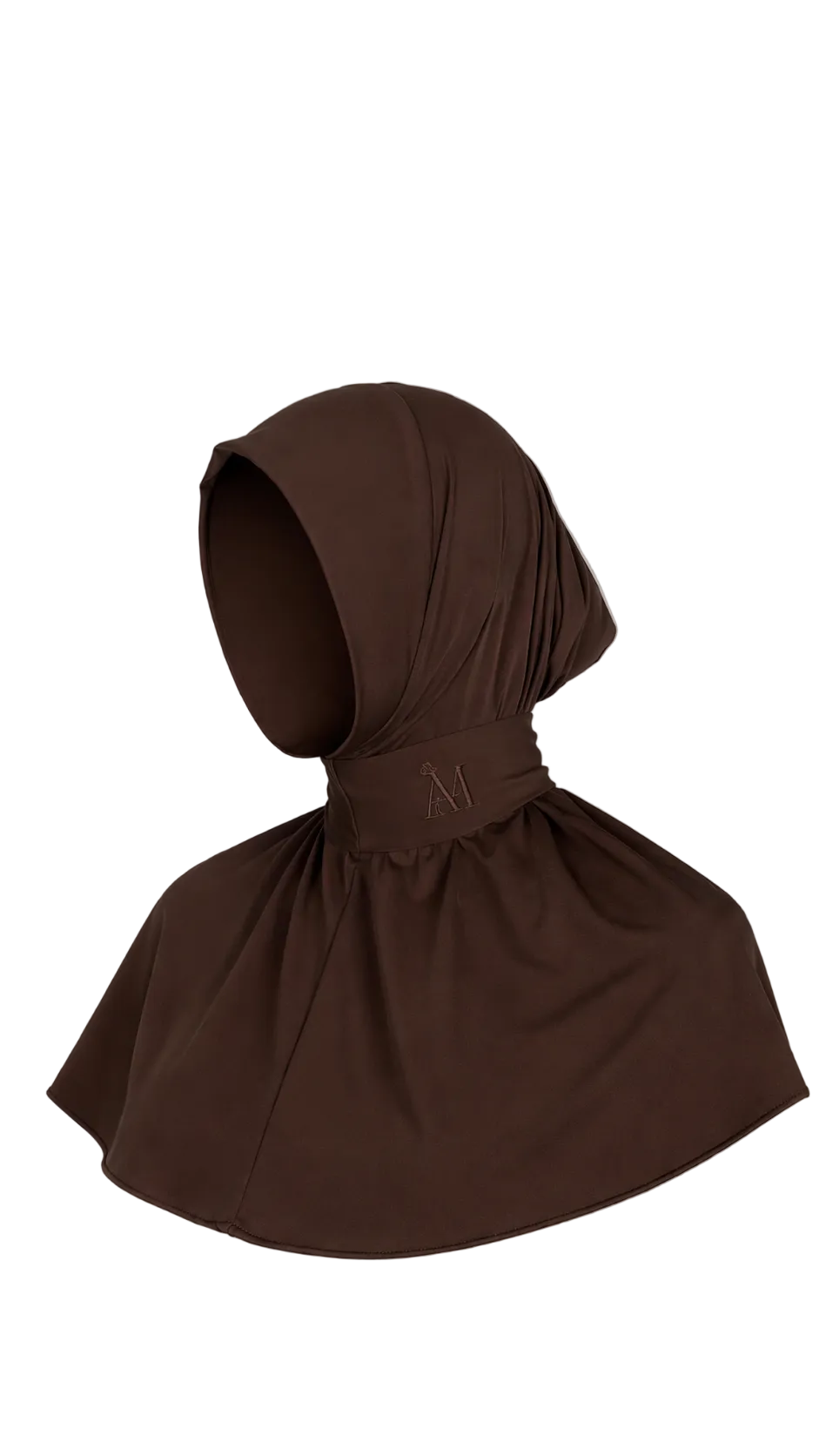INSTANT HIJAB 6 BUTTONS - DARK BROWN