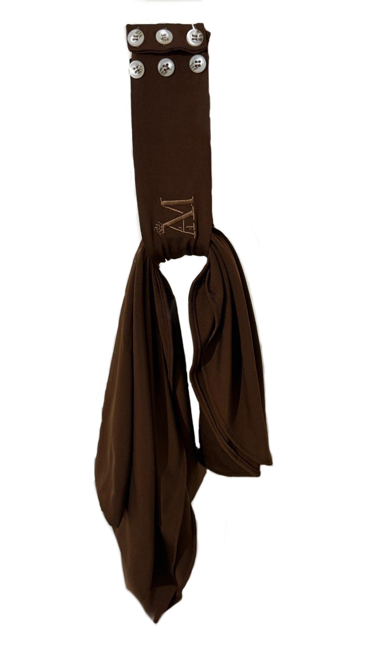 INSTANT HIJAB 6 BUTTONS - ESPRESSO GLOW