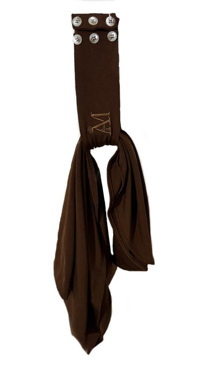 INSTANT HIJAB 6 BUTTONS - ESPRESSO GLOW