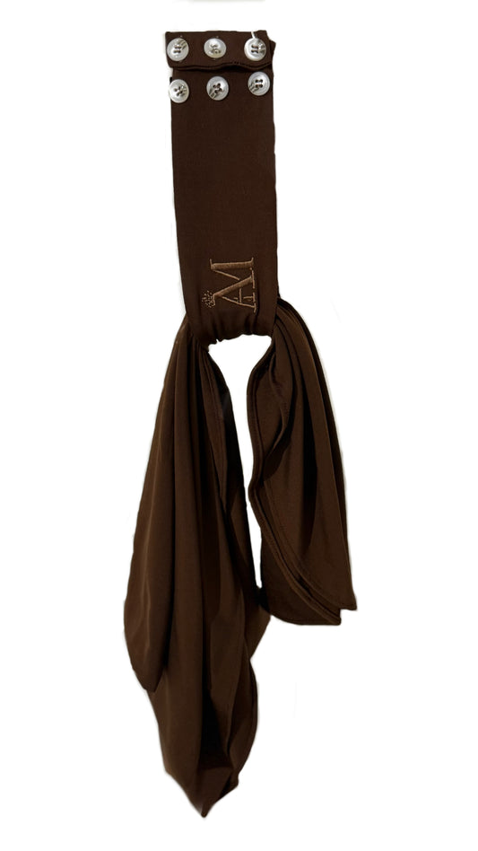 INSTANT HIJAB 6 BUTTONS - ESPRESSO GLOW