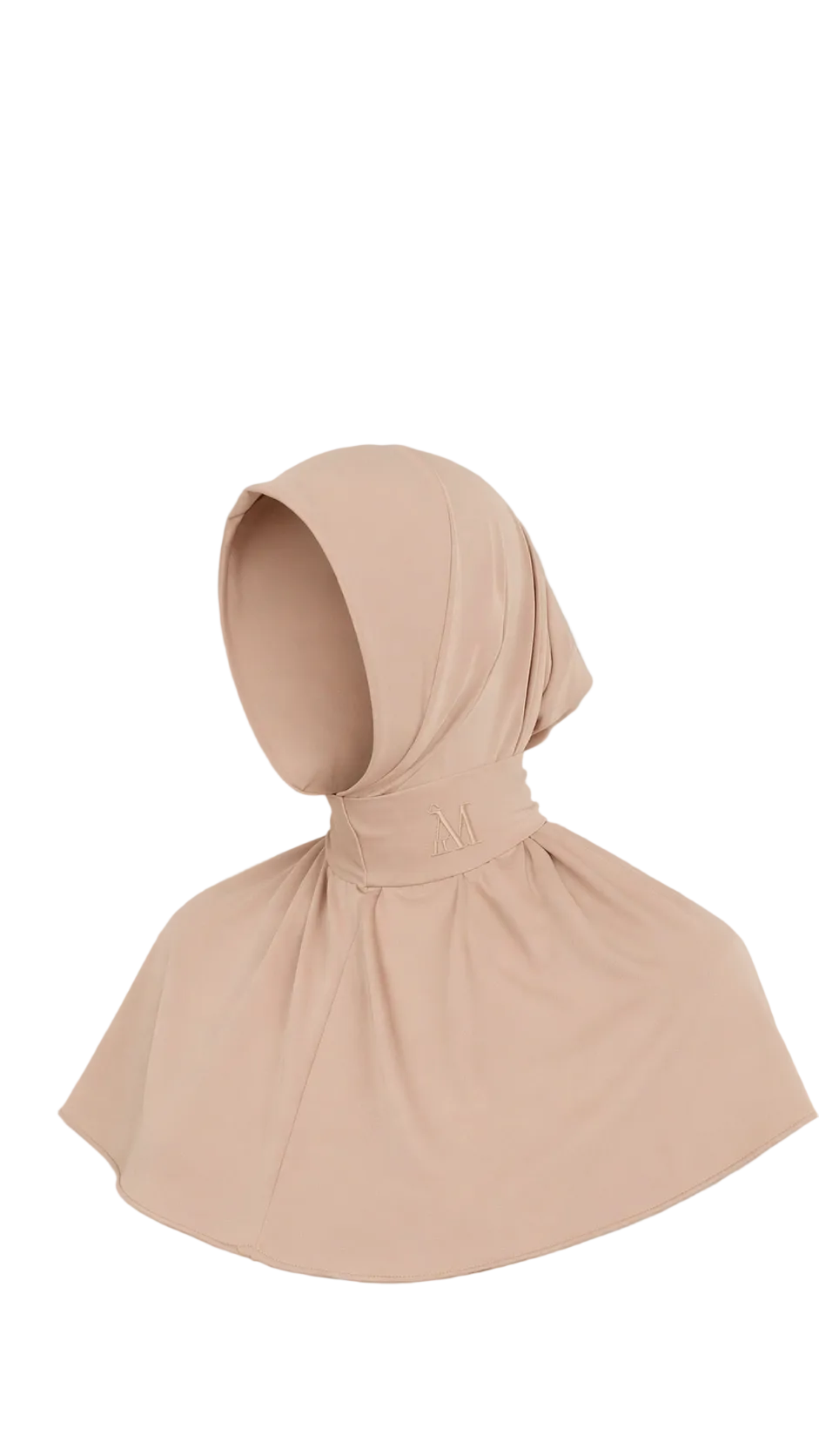 Sofort-Hijab mit 6 Knöpfen – Hellkoralle