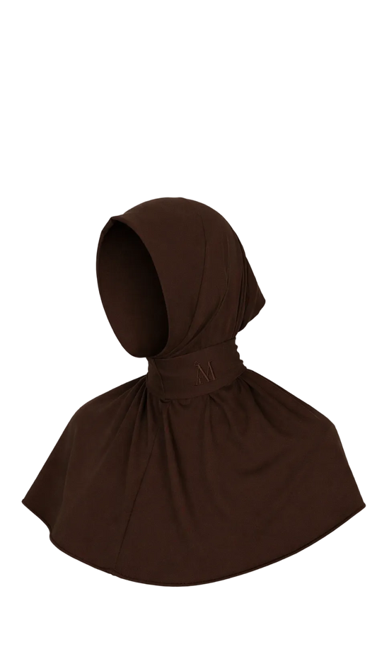 INSTANT HIJAB 6 BUTTONS - ESPRESSO GLOW
