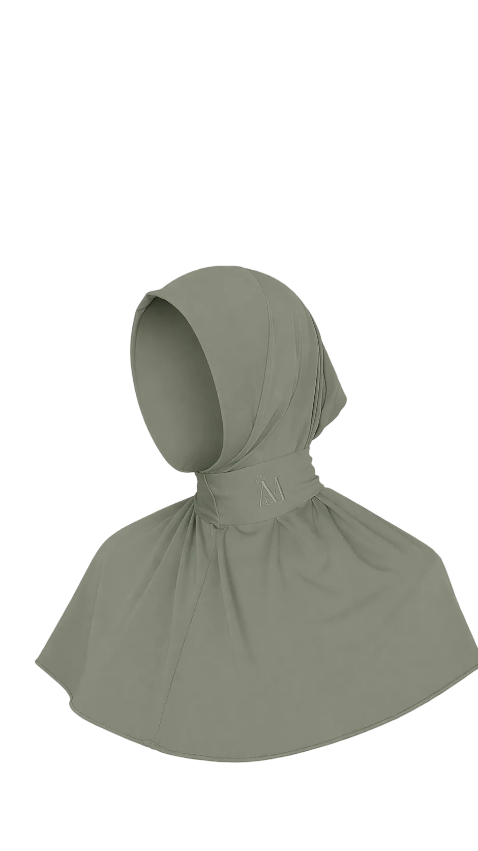 INSTANT HIJAB 6 BUTTONS - SAGE GREEN