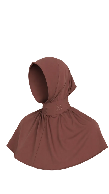 INSTANT HIJAB 6 BUTTONS - OLD PINK