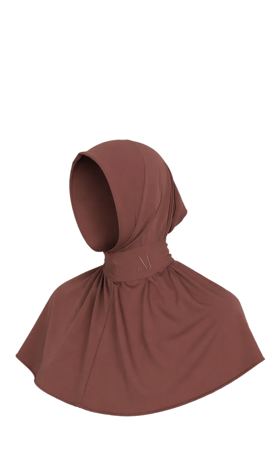 INSTANT HIJAB 6 BUTTONS - OLD PINK