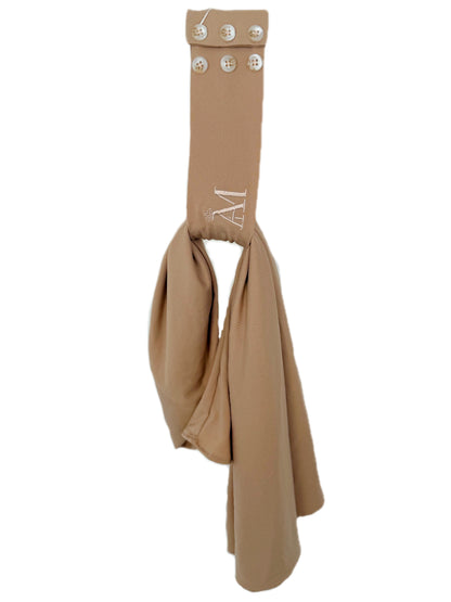 INSTANT HIJAB 6 BUTTONS - LIGHT PEACH