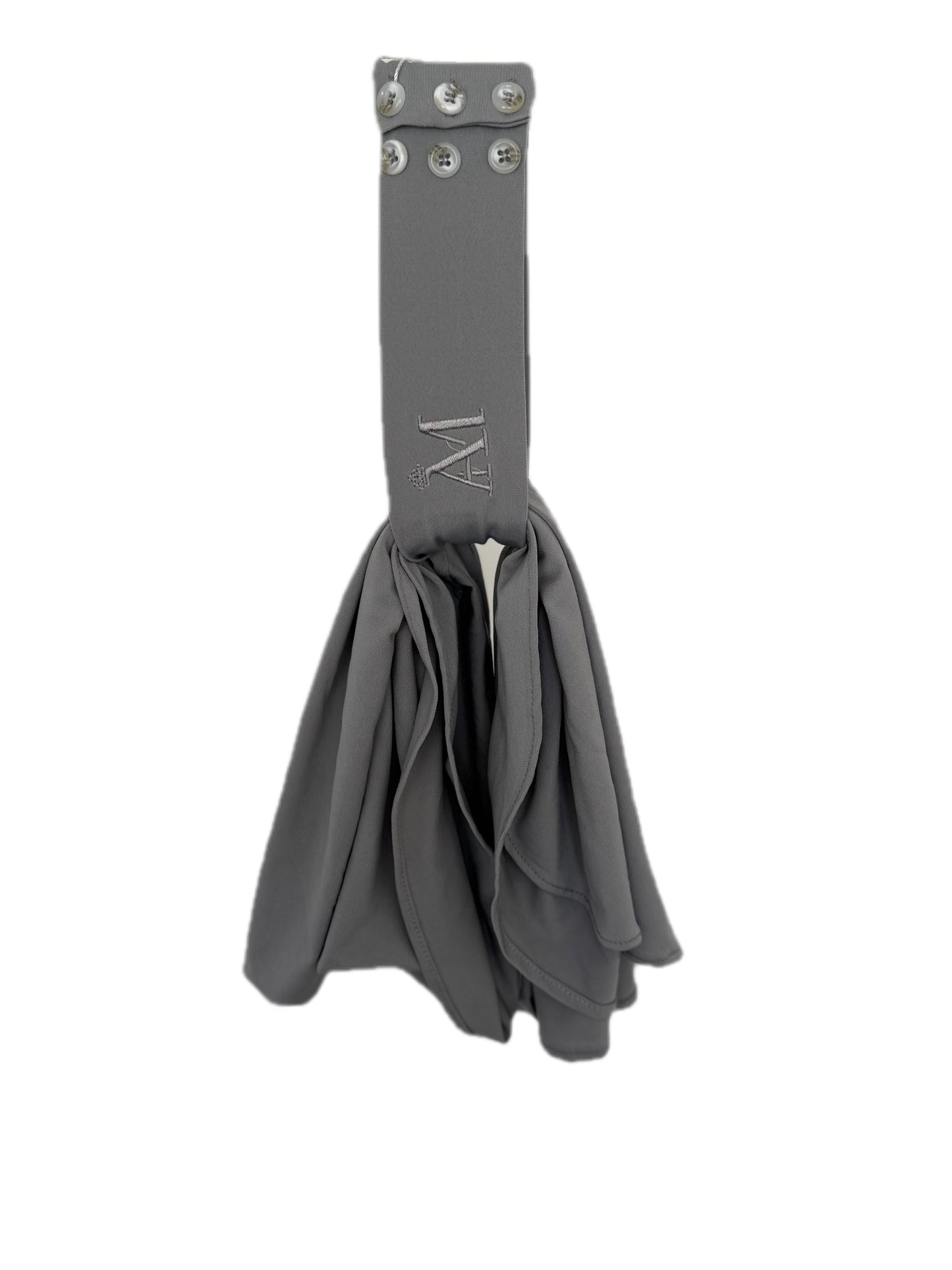 INSTANT HIJAB 6 BUTTONS - LIGHT GREY