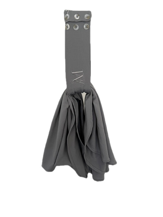 INSTANT HIJAB 6 BUTTONS - LIGHT GREY