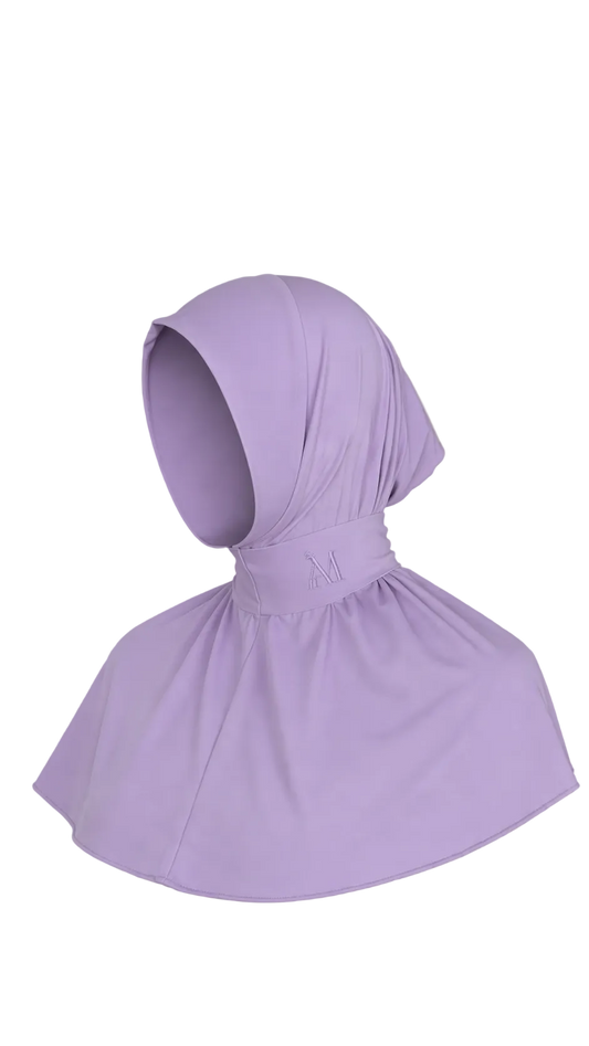 INSTANT HIJAB 6 BUTTONS - LILA