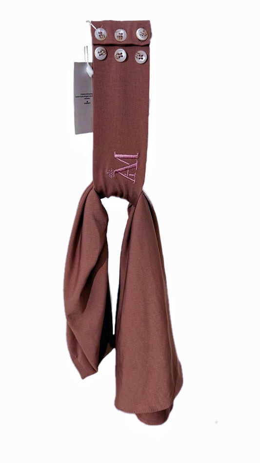 INSTANT HIJAB 6 BUTTONS - OLD PINK