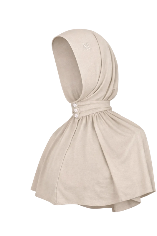 Bamboo Jersey Instant Hijab - Warm Ivory